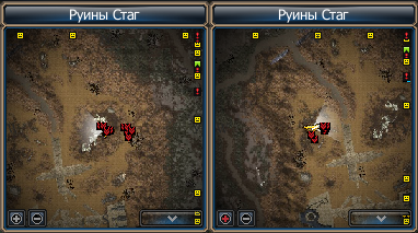 Месторасположение мобов